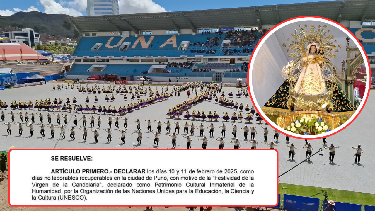 Candelaria 2025 Gobierno Regional de Puno Declara Feriado Recuperable el 10 y 11 de Febrero