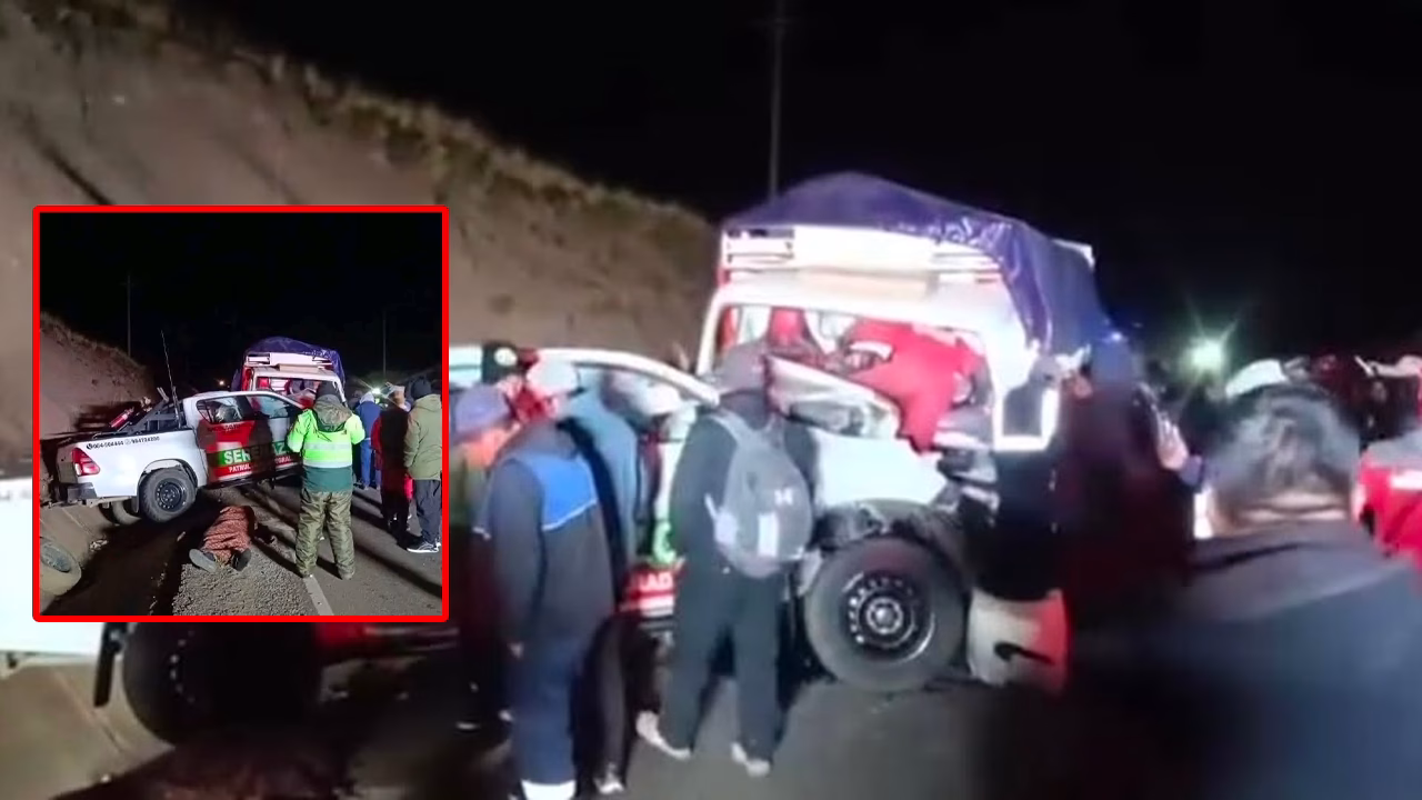 Fatal choque en Ayaviri un muerto y cuatro heridos tras accidente entre camión y camioneta del Serenazgo