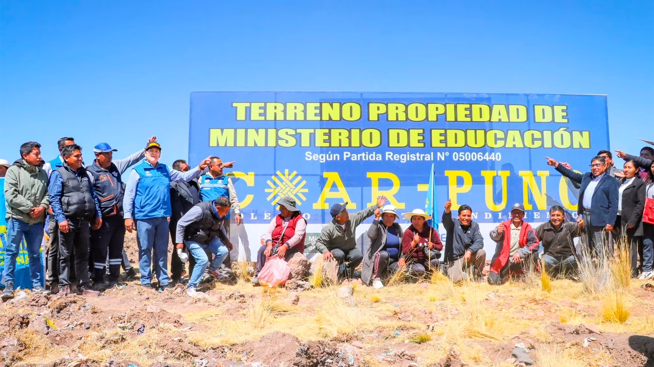 Municipalidad y UGEL San Román toman posesión del terreno para el COAR en Juliaca
