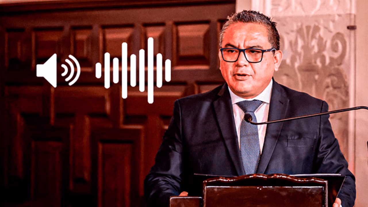 Nuevos audios vinculan al ministro Santiváñez